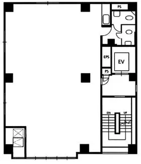 福田ビルの基準階図面