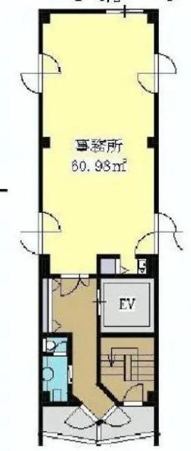 KANDA CROSSビルの基準階図面