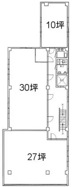 大湯ビルの基準階図面