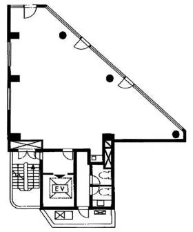 NAXビルの基準階図面