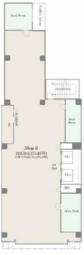ブランエスパ銀座の基準階図面