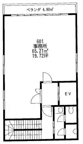 高輪第5ビルの基準階図面