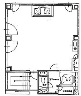 上藤商事ビルの基準階図面