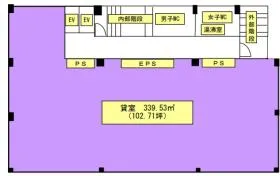 築地室町ビルの基準階図面