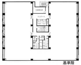 NMF茅場町ビルの基準階図面