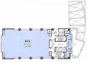 マルイト銀座ビルの基準階図面