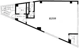 銀座ファーストビルの基準階図面