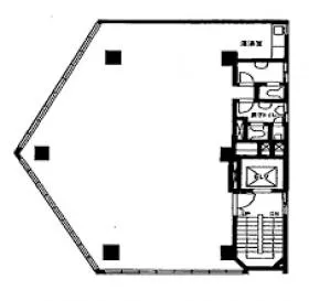 クリスタルビルの基準階図面