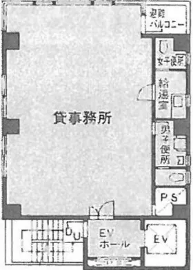 吉田ビルの基準階図面