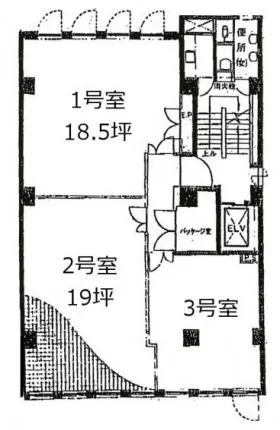 三恵ビルの基準階図面