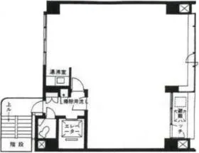 川内ビルの基準階図面