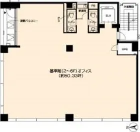 VORT平河町Ⅱの基準階図面