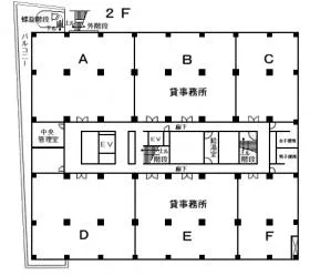 東都自動車ビルの基準階図面