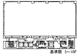 スターゼン品川ビルの基準階図面