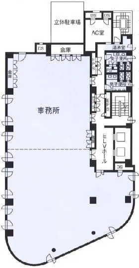 荒井ビルの基準階図面