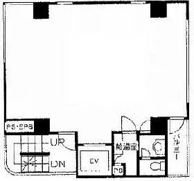 みさきBLDビルの基準階図面