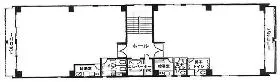 元赤坂マンションの基準階図面