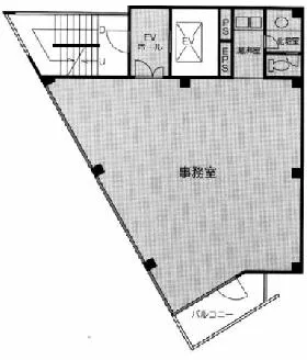 A・Plaza御茶の水ビルの基準階図面