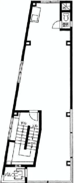 神田新宮嶋ビルの基準階図面