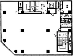 横田ビルの基準階図面