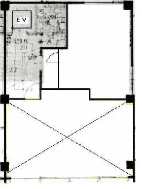 光輪ビルの基準階図面