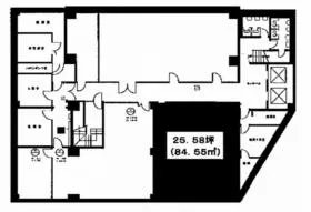 山種池袋ビルの基準階図面