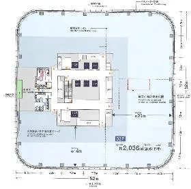 アークヒルズ仙石山森タワーの基準階図面