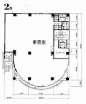 青山第1田中ビルの基準階図面