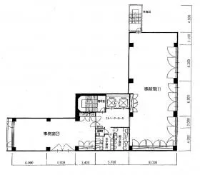 T&Tビルの基準階図面