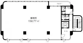 鈴ビルの基準階図面