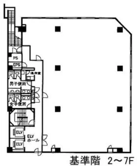 佐久間製菓ビルの基準階図面