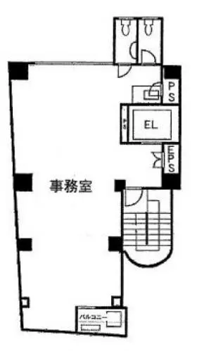深山ビルの基準階図面