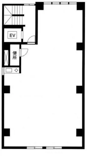麻仁ビル恵比寿ビルの基準階図面