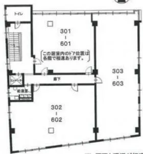 長谷部第1ビルの基準階図面