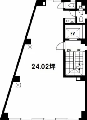 セーラー第1ビルの基準階図面
