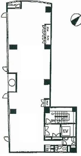 人形町ACTビルの基準階図面