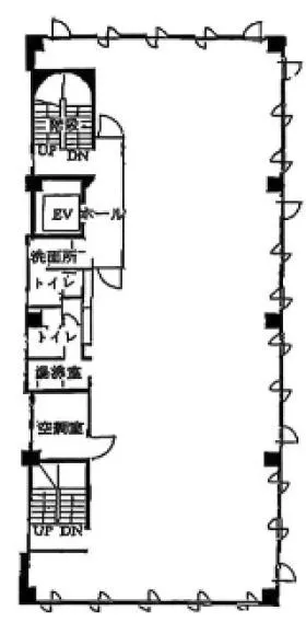 小原化工ビルの基準階図面