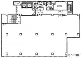 A.i.Nihonbashi EAST (旧:タマビル日本橋箱崎)の基準階図面