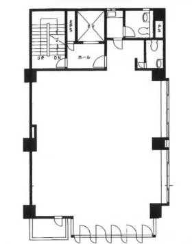 人形町藤和ビルの基準階図面