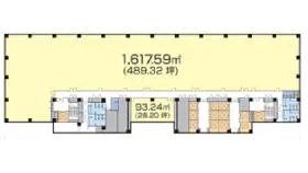 JR品川イーストビルの基準階図面