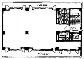 第二山内ビルの基準階図面