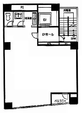 VORT赤坂見附Ⅱ(旧:アセンド赤坂)の基準階図面