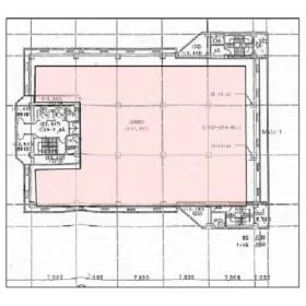 日本赤十字社ビルの基準階図面