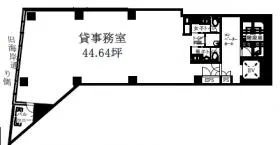 品川シティビルの基準階図面
