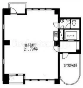 石阪ビルの基準階図面