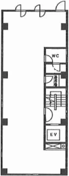 田中ビルの基準階図面