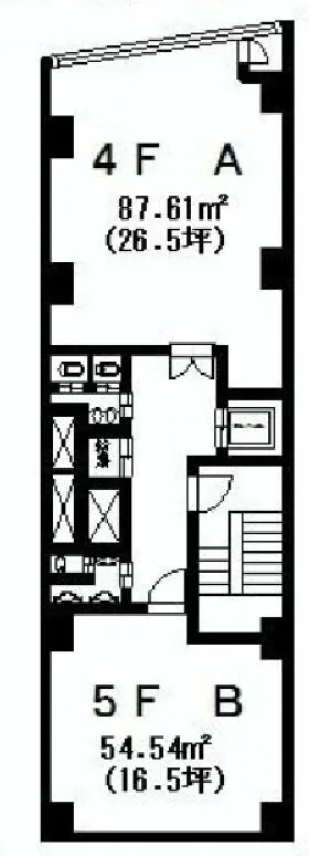 外苑鈴木ビルの基準階図面