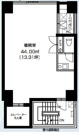 いちご九段南ビルの基準階図面