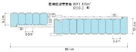 仙石山アネックスの基準階図面