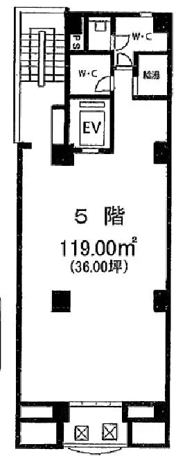 陶香堂ビルの基準階図面